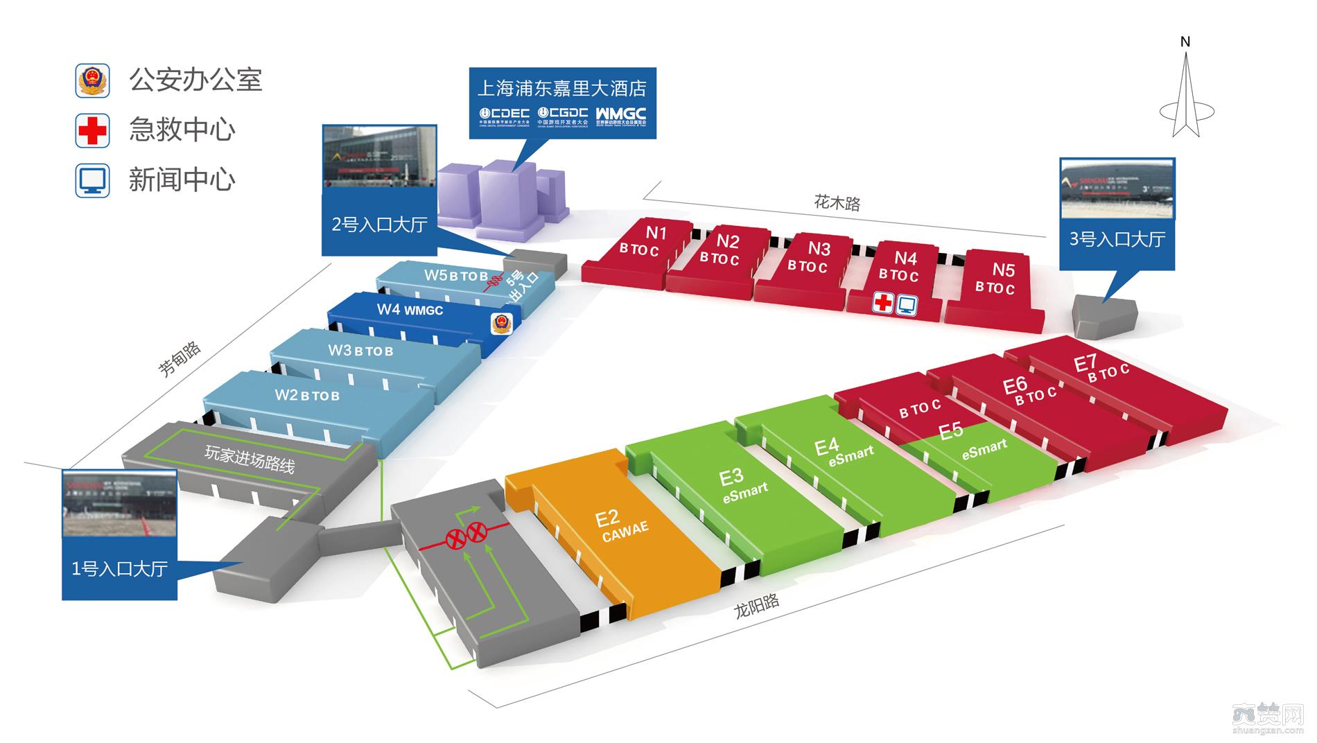 CJ2017,ChinaJoy,展馆指南,爽赞网