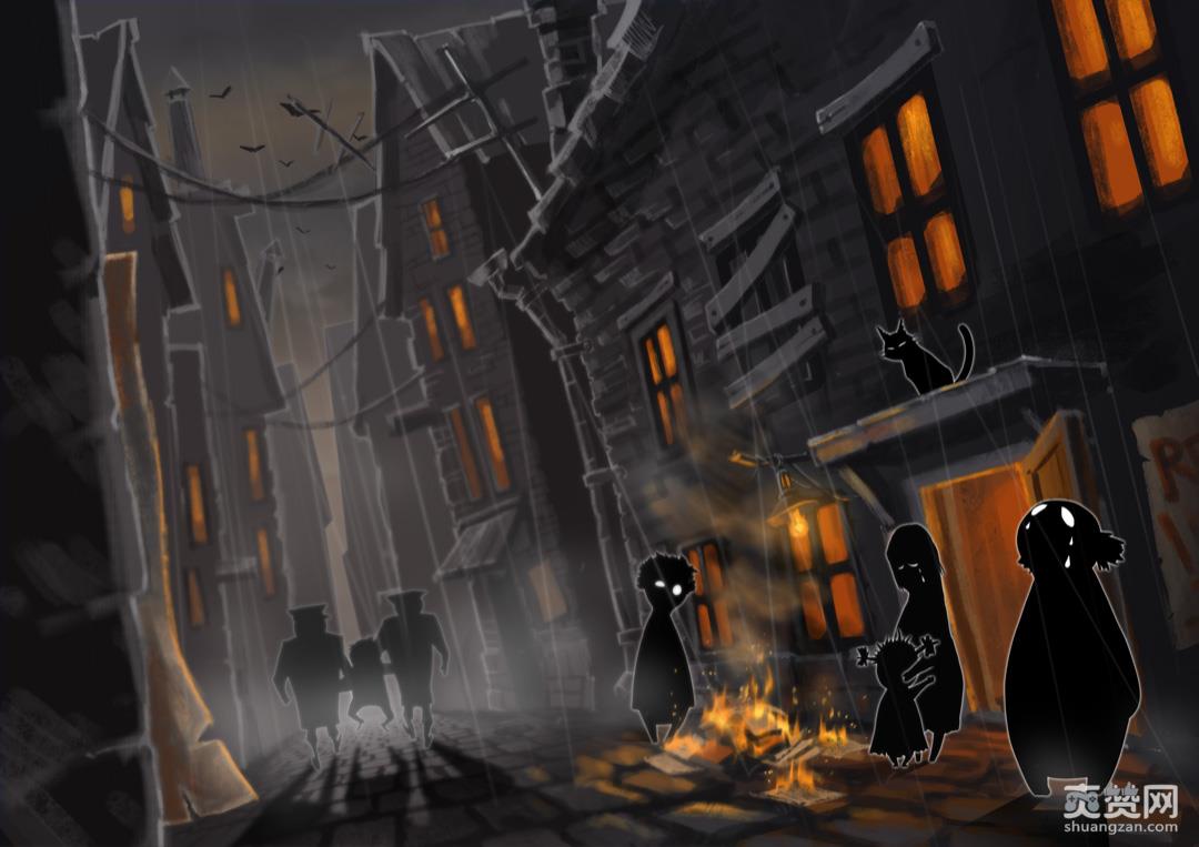 不明真相围观群众目送住客被警察拉走。《旁观者》游戏截图 不明真相围观群众目送住客被警察拉走。《旁观者》游戏截图